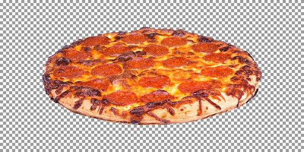 PSD pizza pepperoni na przezroczystym tle