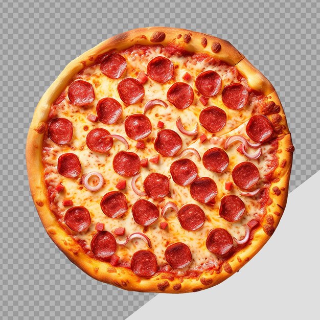 PSD pizza pepperoni wyizolowana na przezroczystym tle png