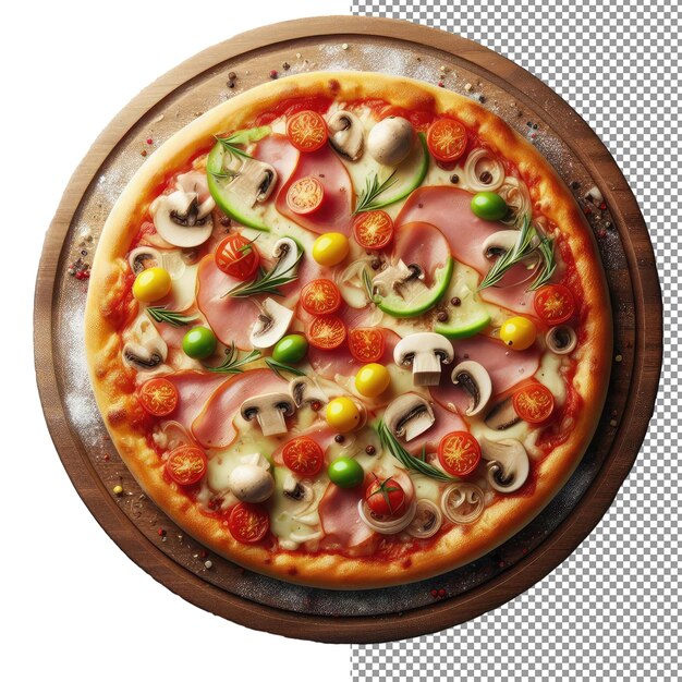 Идеальная пицца png готовая изоляция реалистичной пиццы