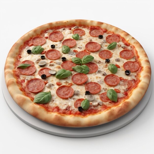 Pizza psd on a white background