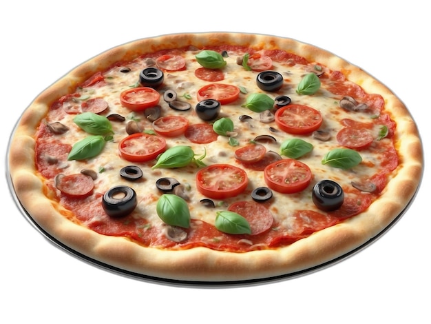 Pizza psd on a white background