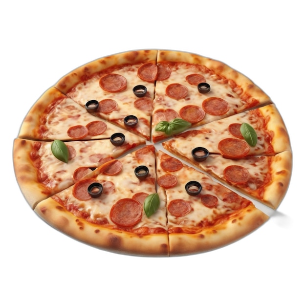 PSD pizza psd on a white background