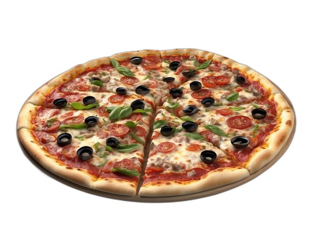 Pizza psd on a white background