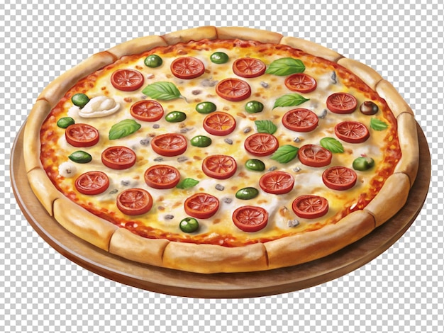 pizza with toppings