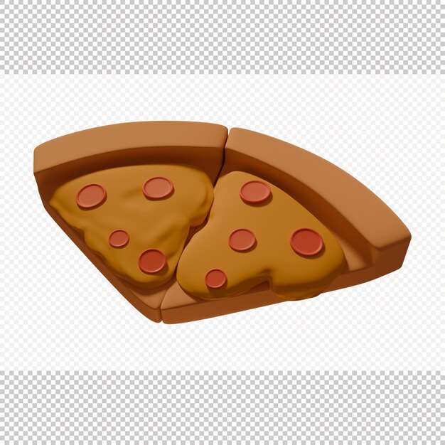 PSD pizza z serem 3d