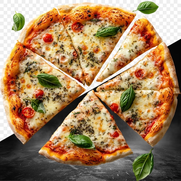 pizza z słowem "pizza" na niej