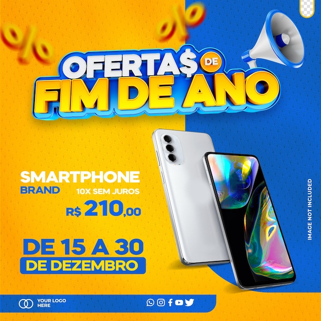 Plaats tijdelijke eindejaarsaanbiedingen op sociale media voor Brazilië
