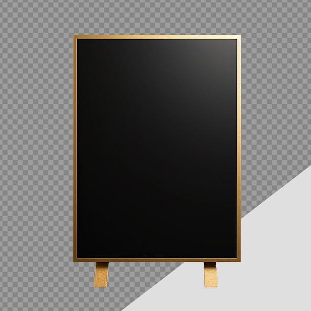 PSD placard png isolated on transparent background