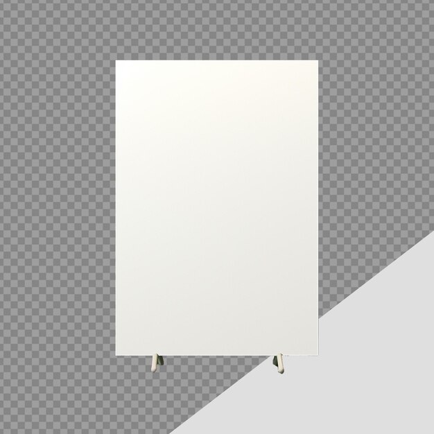 PSD placard png isolated on transparent background