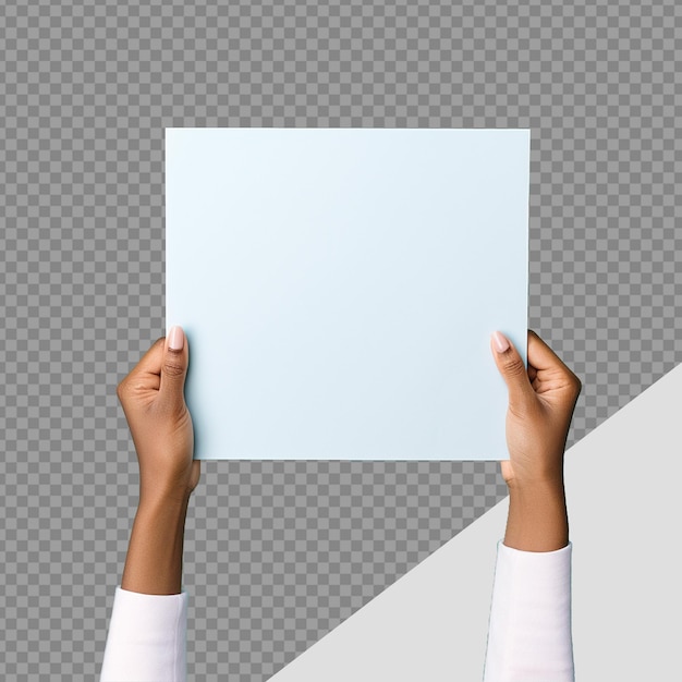 PSD placard png isolated on transparent background