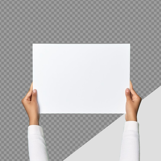 Placard png isolated on transparent background