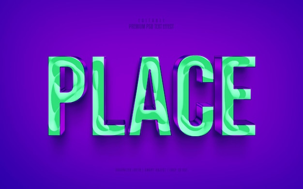 PSD place fully editable premium psd text effect