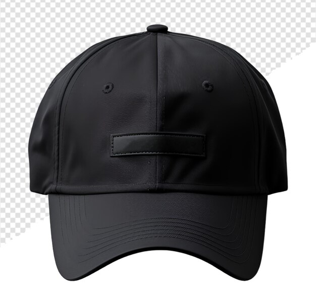 Disegno a cappello nero semplice con vista frontale