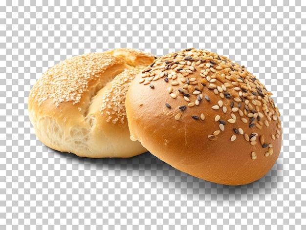 PSD plain kaiser rolls isolated on transparent background png psd