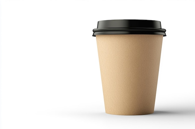 plain kraft coffee cup ready for branding