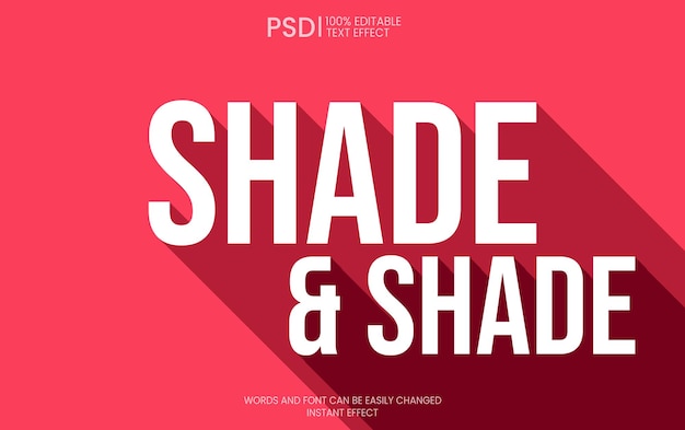 Plain Shade Text Effect