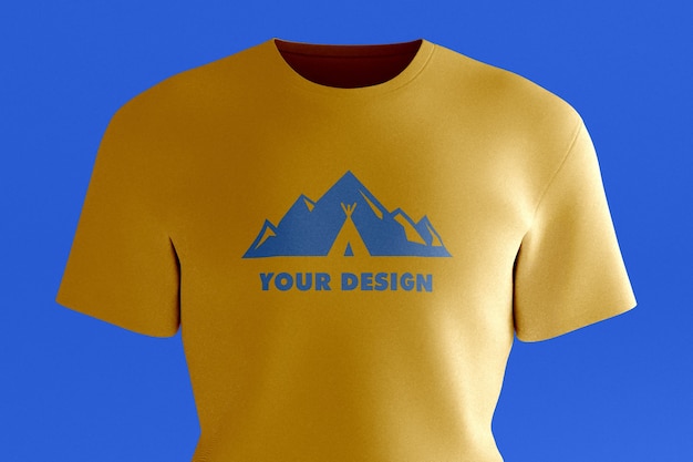 PSD plain t shirt mockup