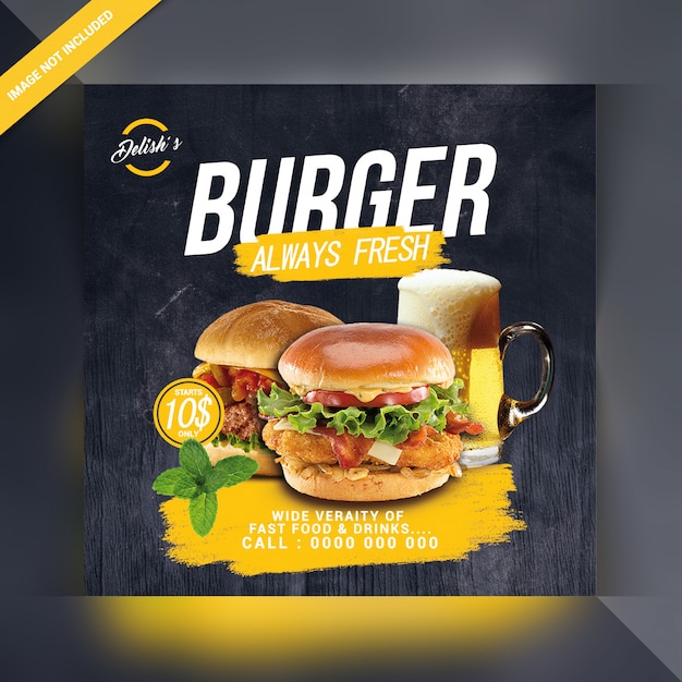 Plakat Burgera Serowego