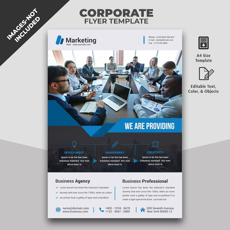 PSD plakat dla firmy o nazwie corporate business