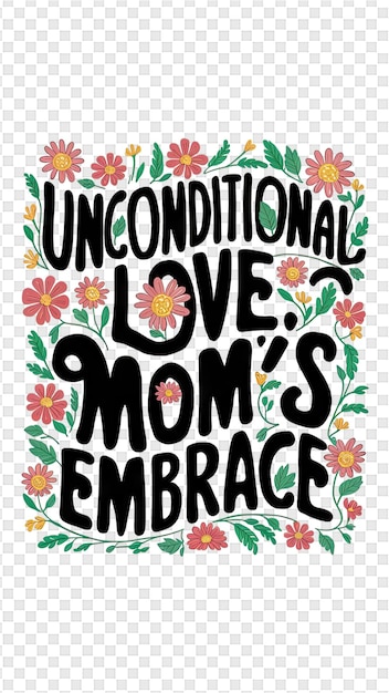 PSD plakat dla jednopłciowego dziecka miłość jest jedyną miłością matki