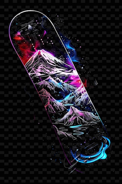 Plakat Dla Snowboarda Z Słowami 