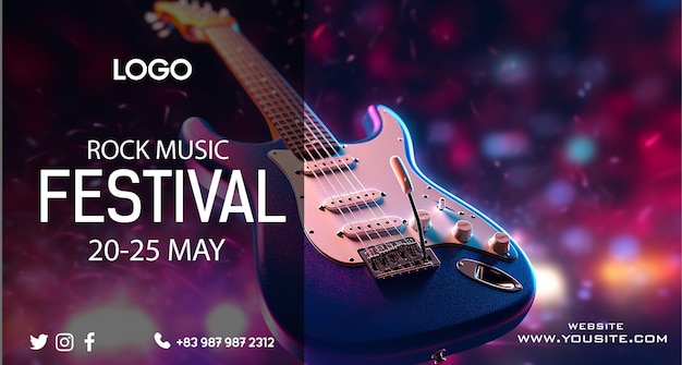 Plakat festiwalu muzycznego, który odbędzie się 5 maja.