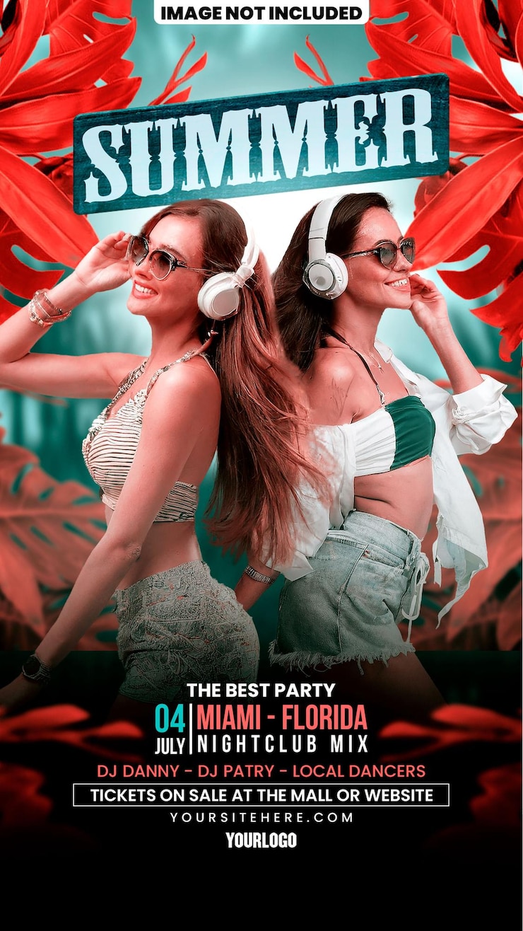 PSD plakat filmowy na najlepszą imprezę na świecie
