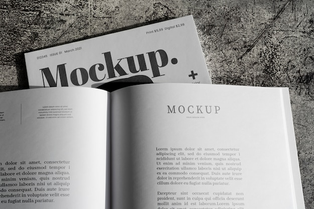 Plakat na eleganckiej makiecie magazynu