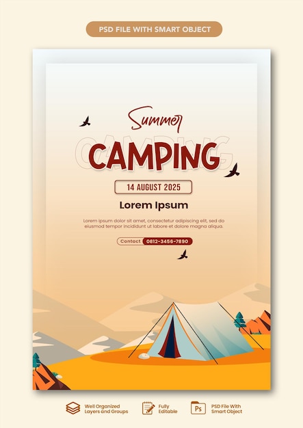 Plakat obozu letniego Summer