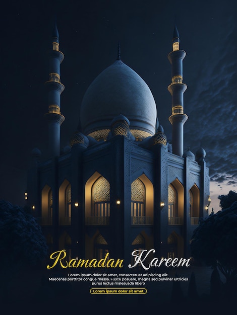 Plakat Psd Ramadan Kareem