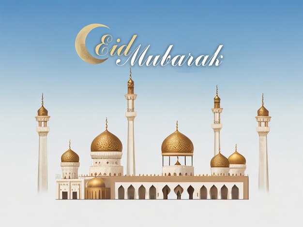 Plakat święta Ofiarowania Eid Mubarak Do Postu W Mediach Społecznościowych