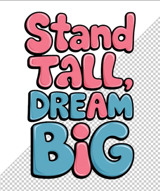 Plakat z napisem "Stand tall"