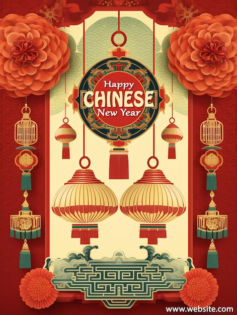 Plakat Z Okazji Chińskiego Nowego Roku