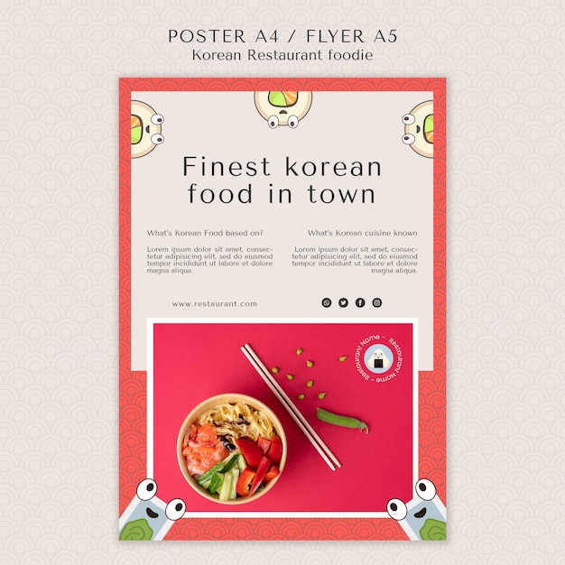 Plakatmal for koreansk restaurant