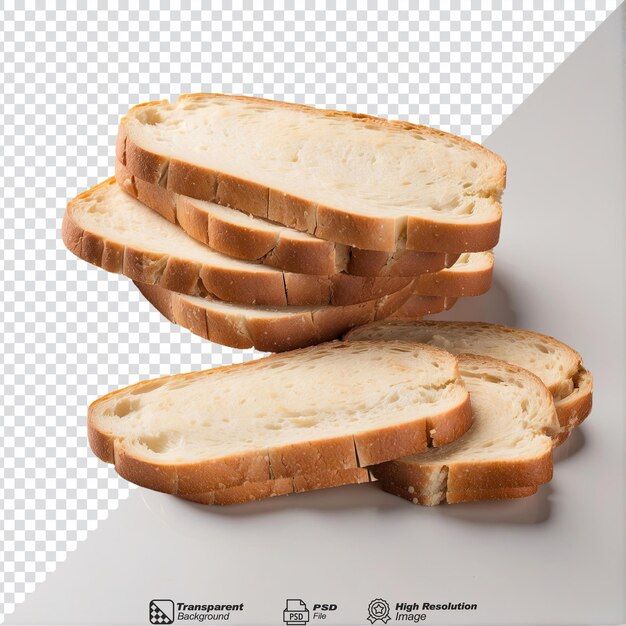 PSD plakjes brood geïsoleerd op transparante achtergrond