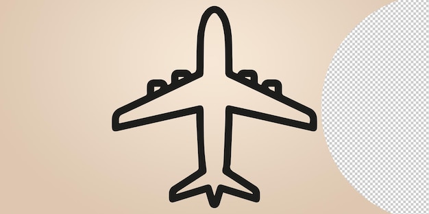 plane icon icon png on Transparent Background
