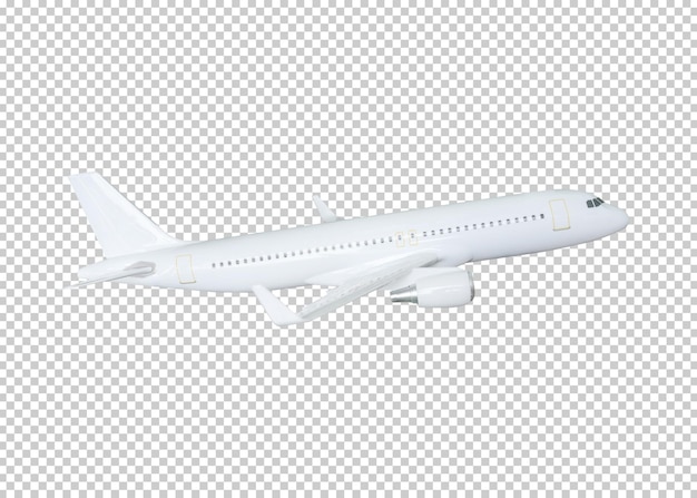 Plane isolated transparency background