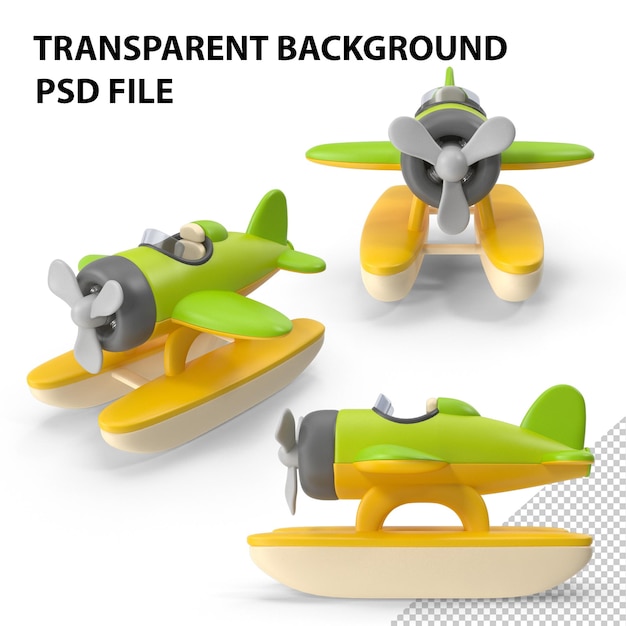 PSD png игрушечный самолет