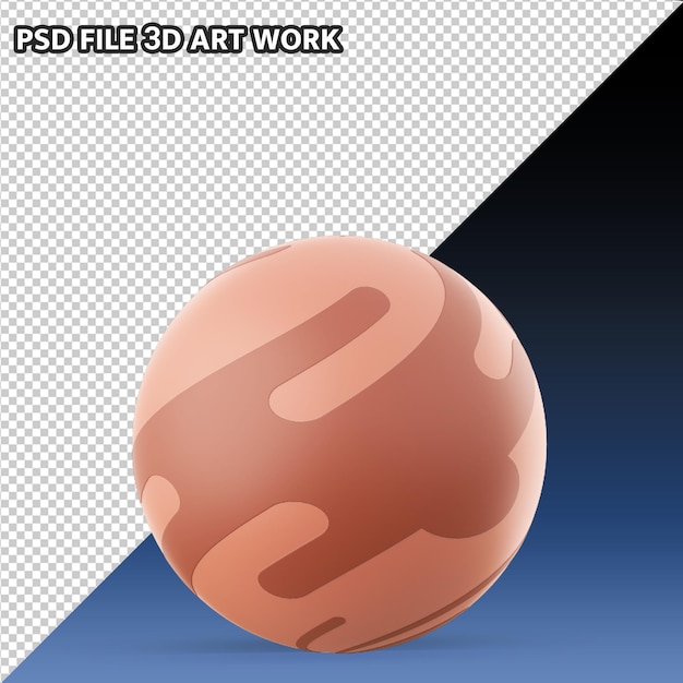 PSD planeet 3d pictogram