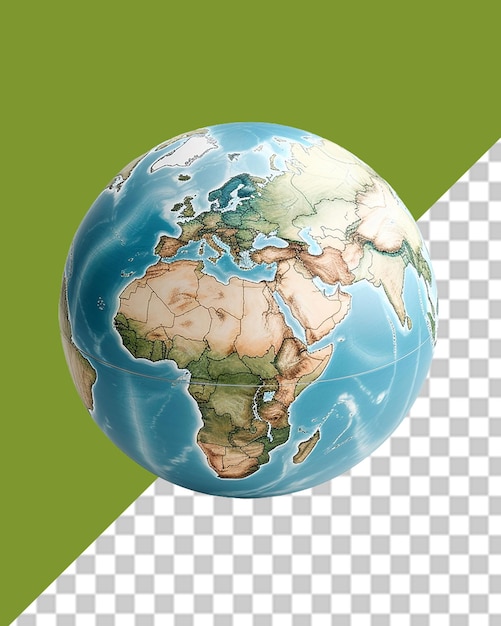 PSD planeet aarde png illustratie