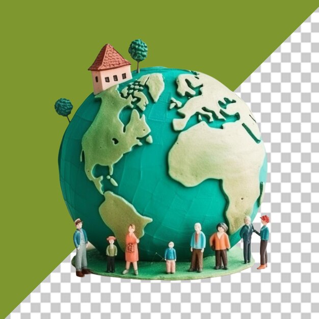 PSD planeet aarde png illustratie