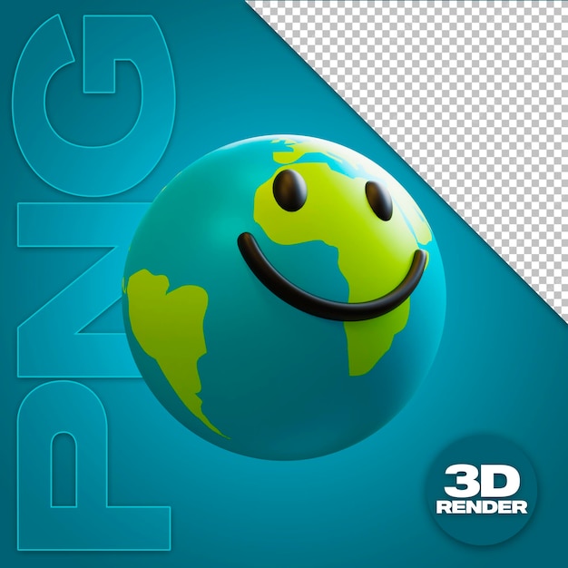 PSD planet earth 3d