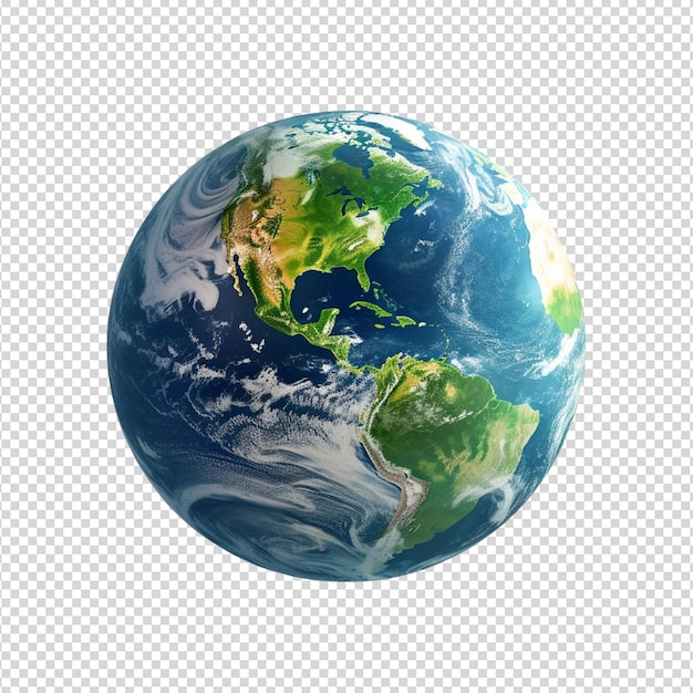 PSD Иллюстрация планеты земля