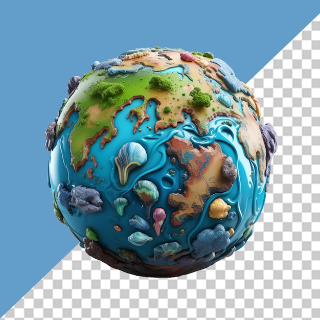 PSD planet earth png illustration