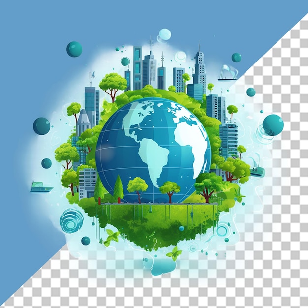 PSD planet earth png illustration