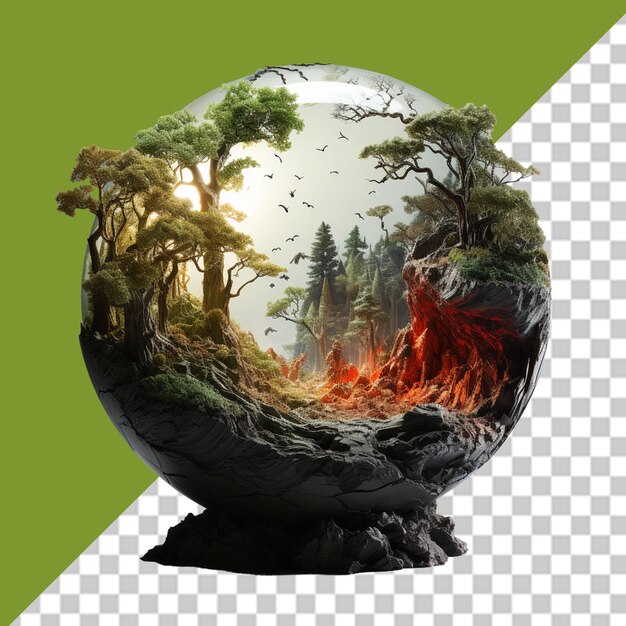 PSD illustrazione del pianeta terra png