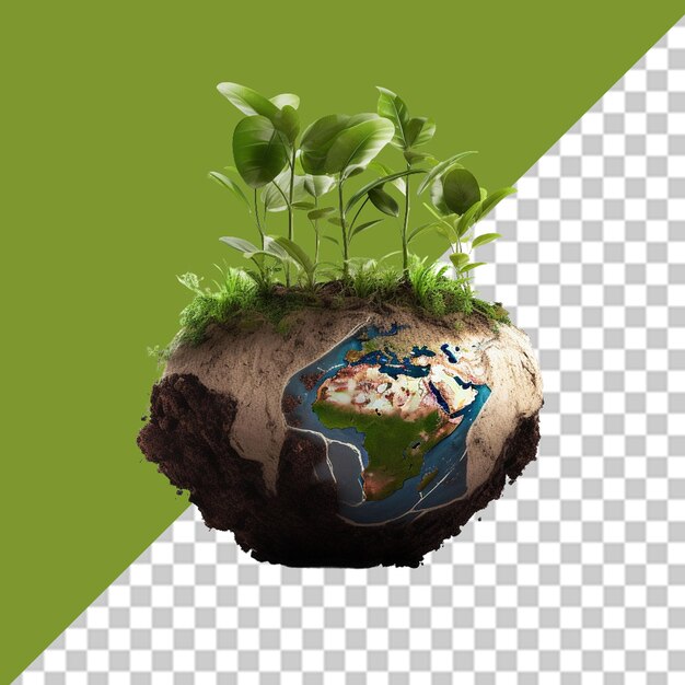 PSD planet earth png illustration