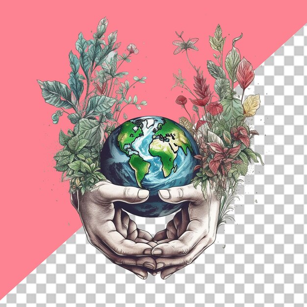 PSD illustrazione del pianeta terra png