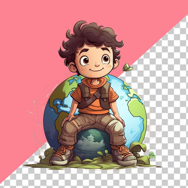 PSD プラネット・アース png イラスト