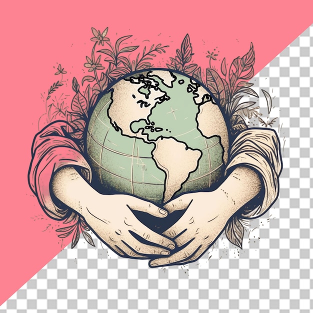 PSD illustrazione del pianeta terra png